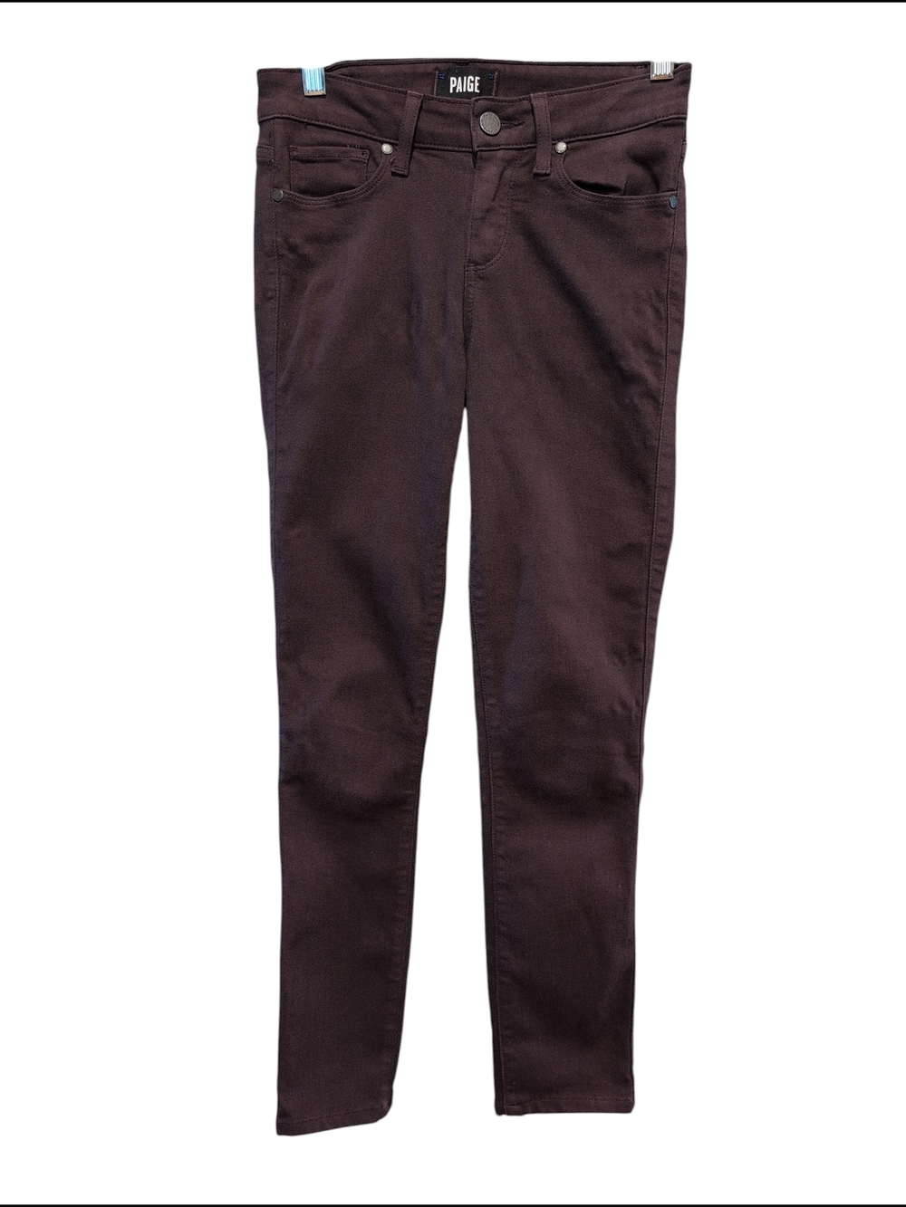 PAIGE Verdugo Ultra Skinny Jeans | Chocolate Brown Stretch | Size 24
